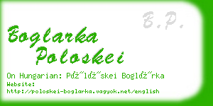 boglarka poloskei business card